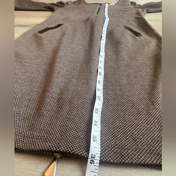 Vintage Miss Istanbull Brown Dress with Ribbon Zipper Details Size 42 US Large - Picture 4 of 14